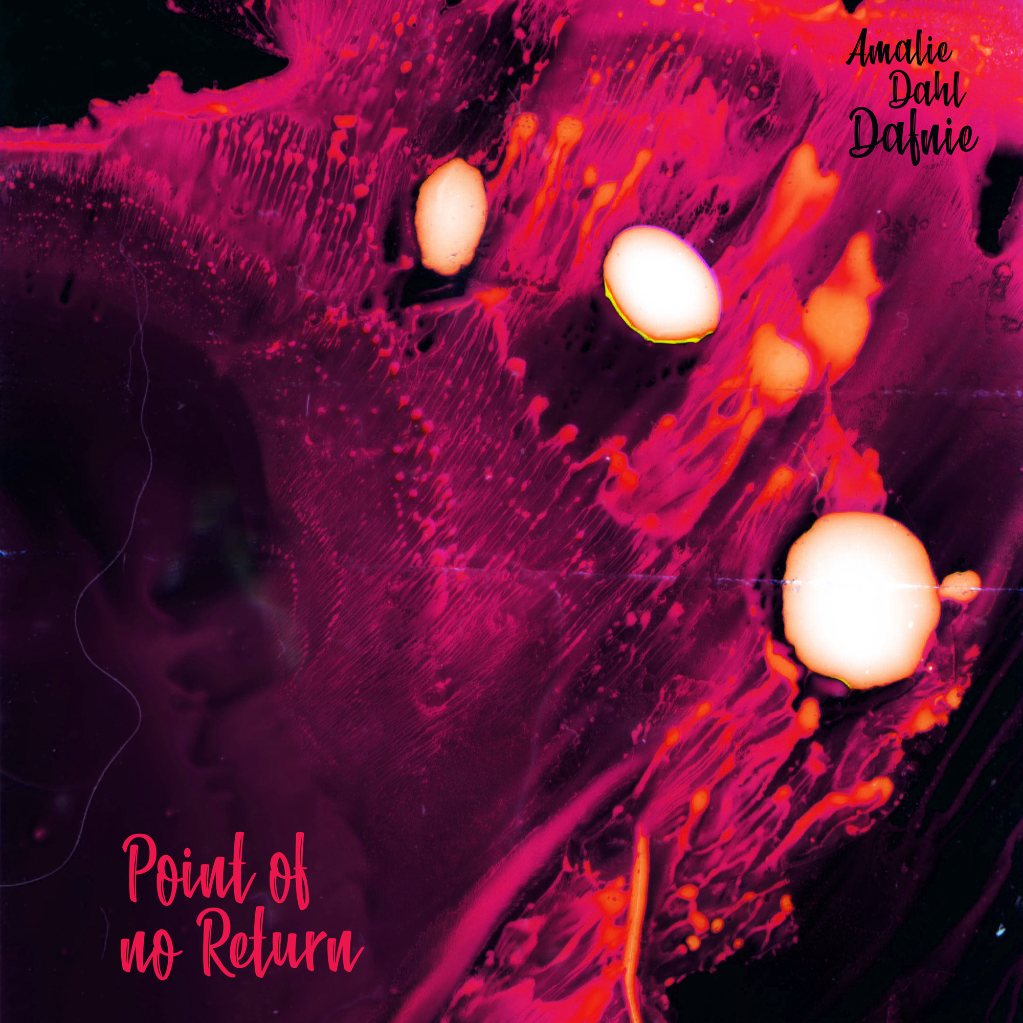 Amalie Dahl&#039;s DAFNIE &quot;Point of no Return&quot; - Sonic Transmissions Records Digital single artwork © Juliane Schütz
